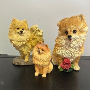 Livingstone Pomeranian Dog Figurines